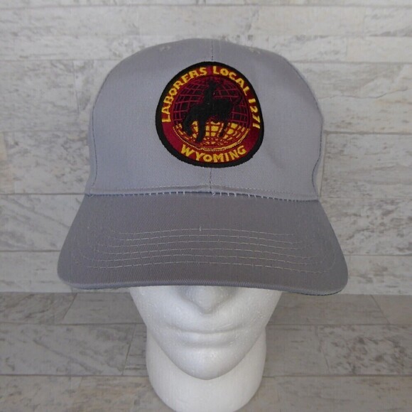 Snap-Back Other - Vintage Laborers Union Local 1271 Wyoming Gray USA Made Trucker Hat Snapback